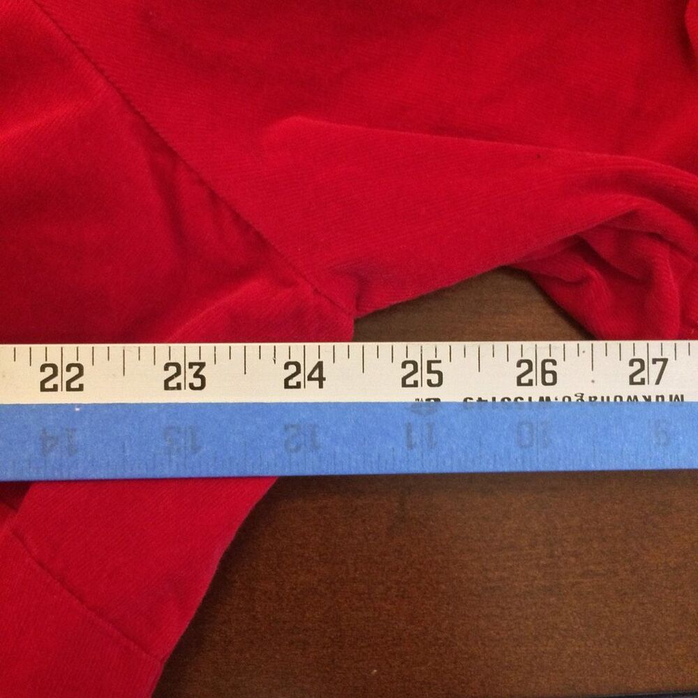 Draper James Red tiered a line dress 2x with tie velvety corduroy - Picture 6 of 12